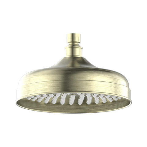 Nero York 200mm Shower Head - Aged Brass