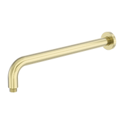 Nero Zen SS316L Round Shower Arm 400mm Brushed Gold