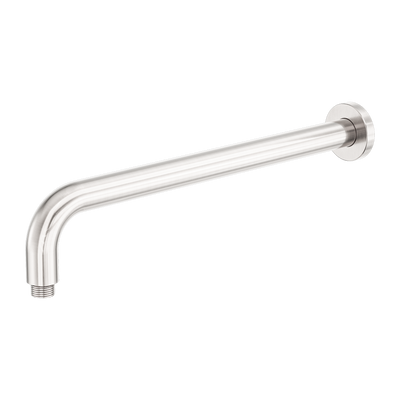 Nero Zen SS316L Round Shower Arm 400mm Brushed Nickel