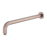 Nero Zen SS316L Round Shower Arm 400mm Brushed Bronze