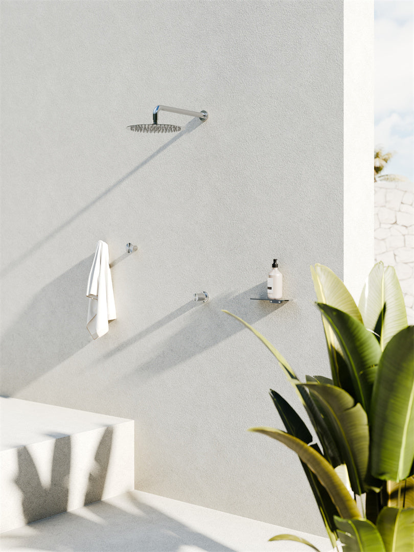 Nero Zen SS316L 300mm Round Shower Head Brushed Nickel