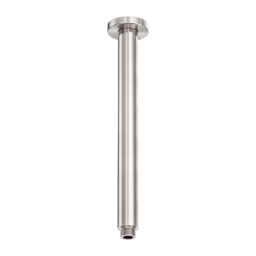 Nero Zen SS316L Round Ceiling Arm 300mm Brushed Nickel