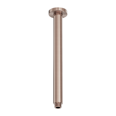 Nero Zen SS316L Round Ceiling Arm 300mm Brushed Bronze
