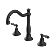 Nero York Basin Set With Metal Lever - Matte Black