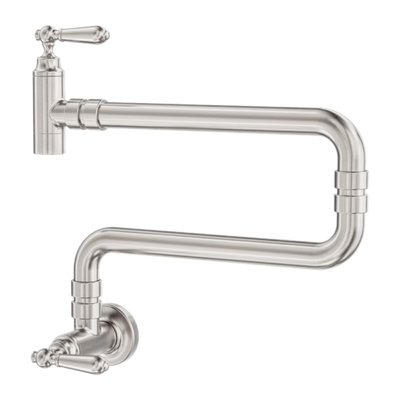 Nero York Wall Mounted Pot Filler - Brushed Nickel