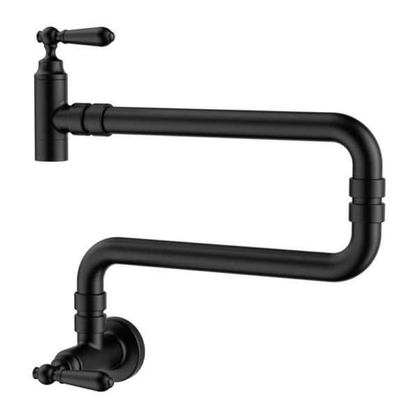 Nero York Wall Mounted Pot Filler - Matte Black