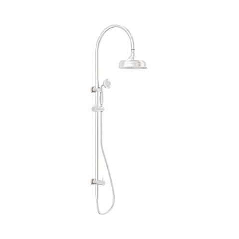 Nero York Twin Shower With Metal Hand Shower - Brushed Nickel