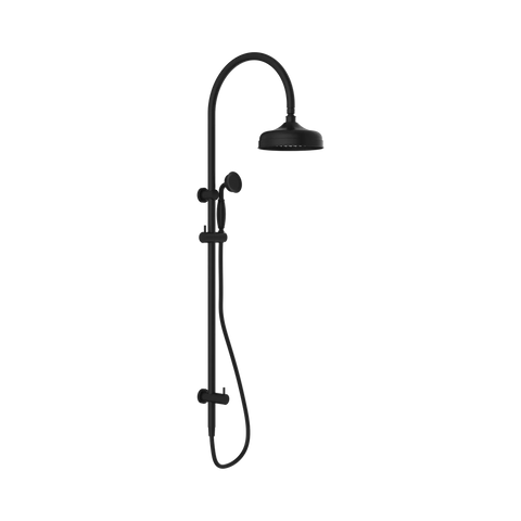 Nero York Twin Shower With Metal Hand Shower - Matte Black