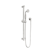 Nero York Shower Rail With Metal Hand Shower - Brushed Nickel