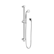 Nero York Shower Rail With Metal Hand Shower - Chrome