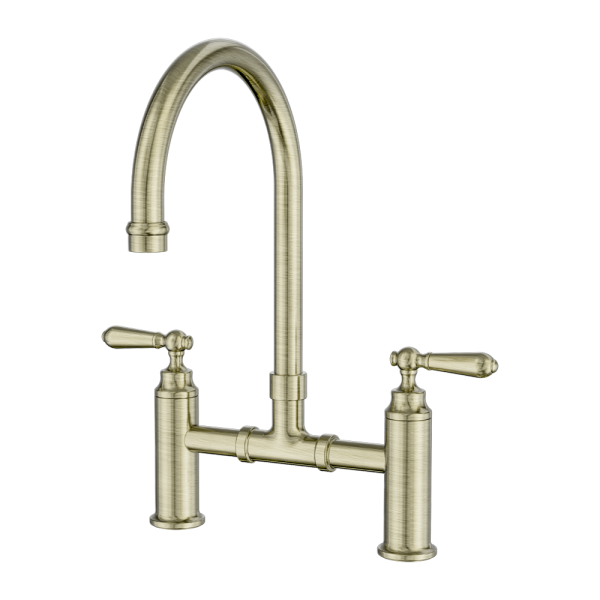 Nero York Bridge Kitchen Set - Aged Brass