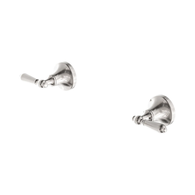 Nero York Wall Top Assemblies With Metal Lever - Brushed Nickel