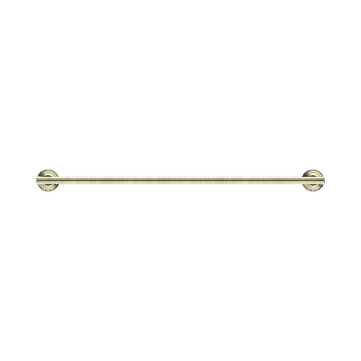 Nero York Single Towel Rail 600mm - Aged Brass