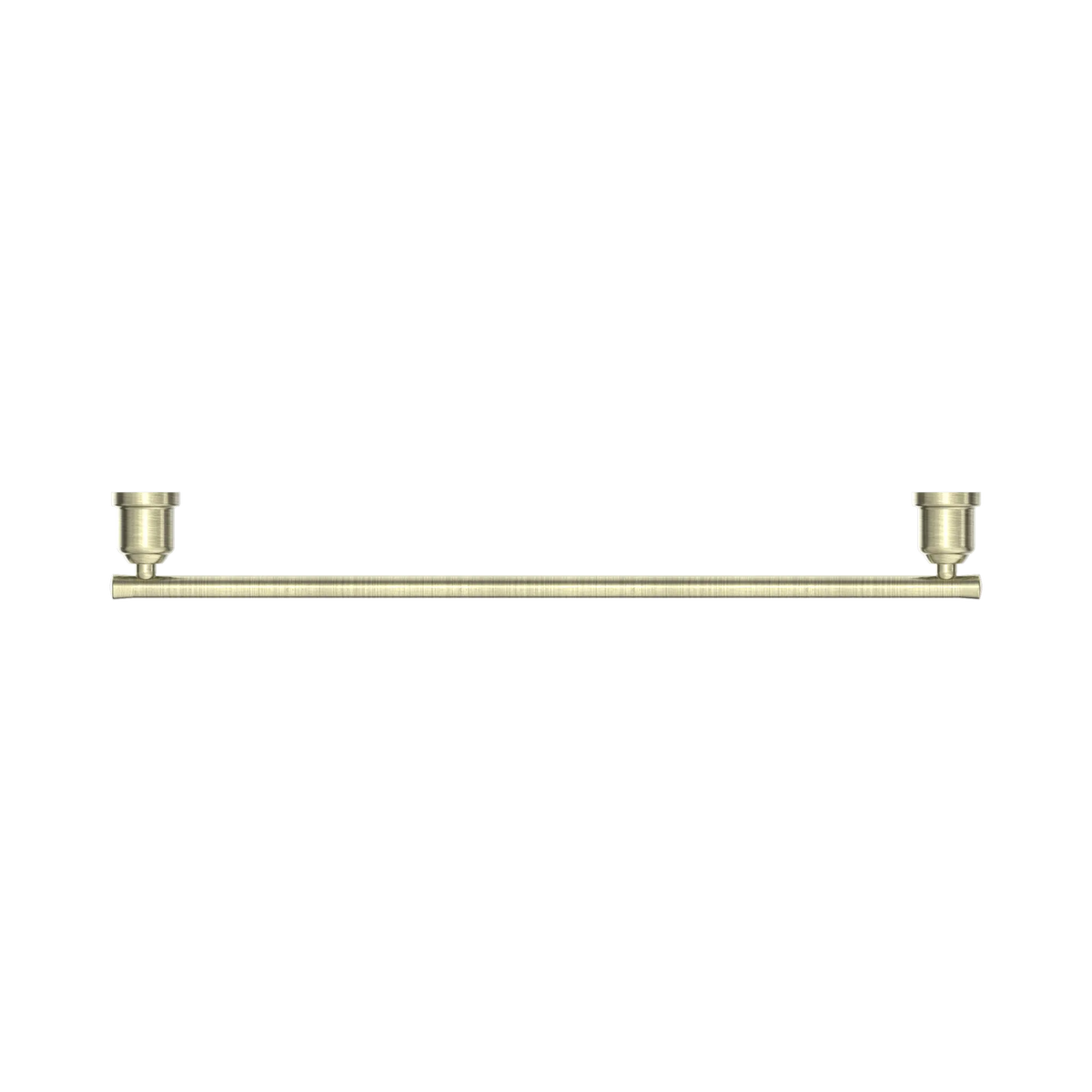 Nero York Single Towel Rail 600mm - Aged Brass