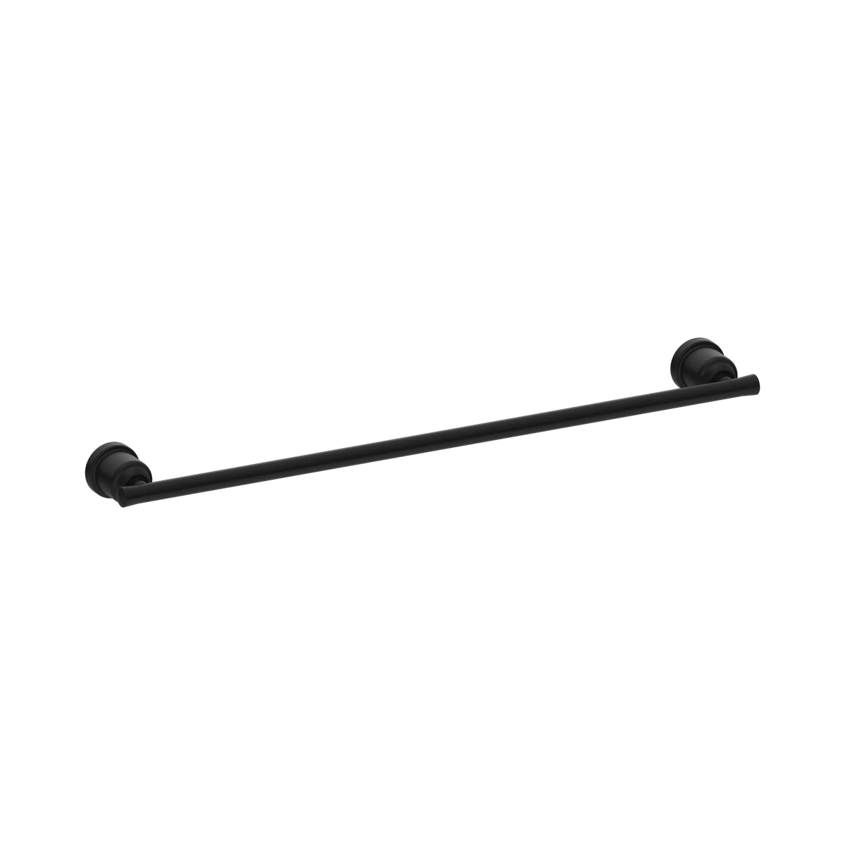 Nero York Single Towel Rail 600mm - Matte Black