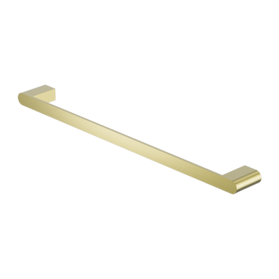 Nero Bianca Single Towel Rail 600mm - Brushed Gold