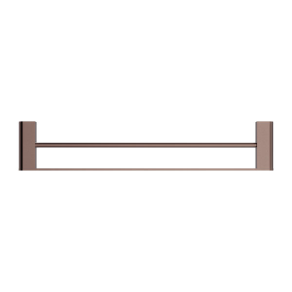 Nero Bianca Double Towel Rail 800mm - Brushed Bronze