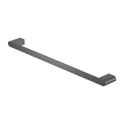 Nero Bianca Single Towel Rail 600mm - Gunmetal