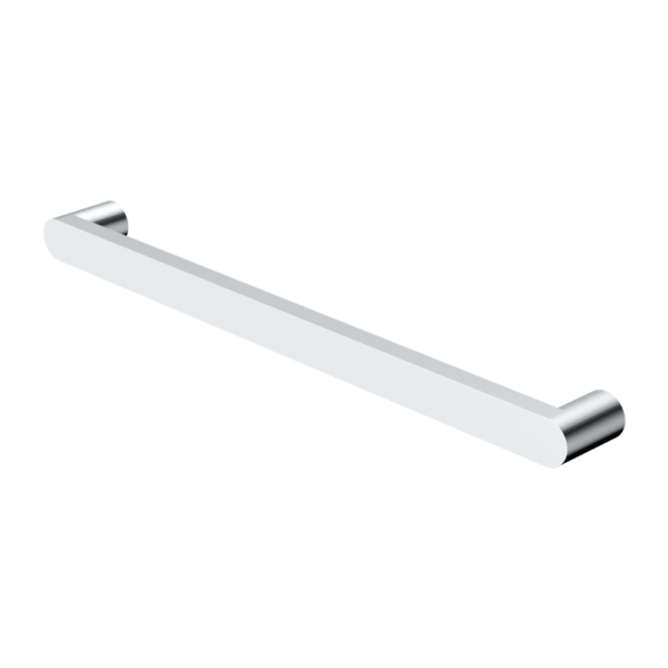 Nero Bianca 240V Single Heated Towel Rail - Chrome