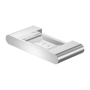 Nero Bianca Soap Dish Holder - Chrome