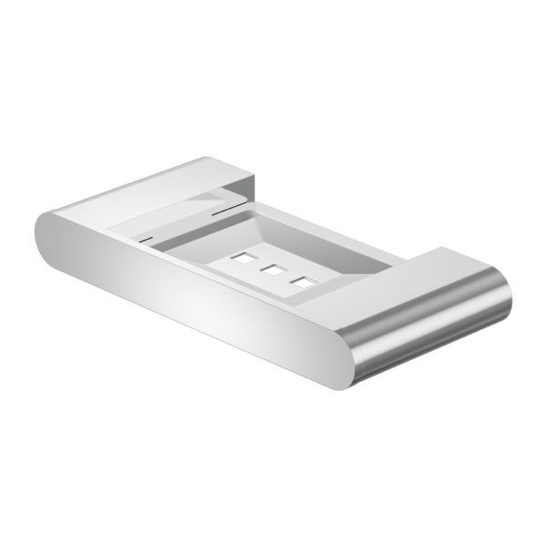 Nero Bianca Soap Dish Holder - Chrome