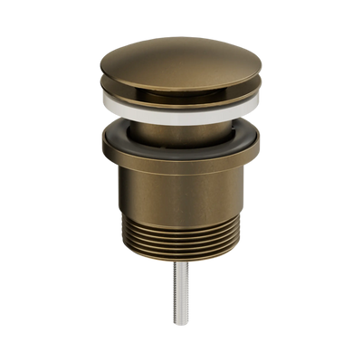Nero Universal Pop Up Waste Tumbled Antique Brass