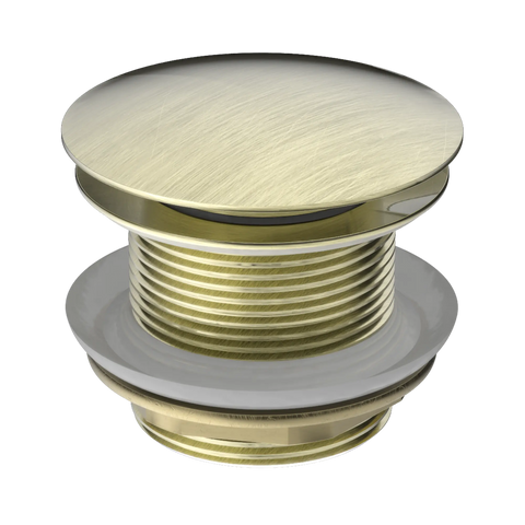 Nero 40mm Bath Pop-Up Plug With Removable Waste No Overflow Aged Brass