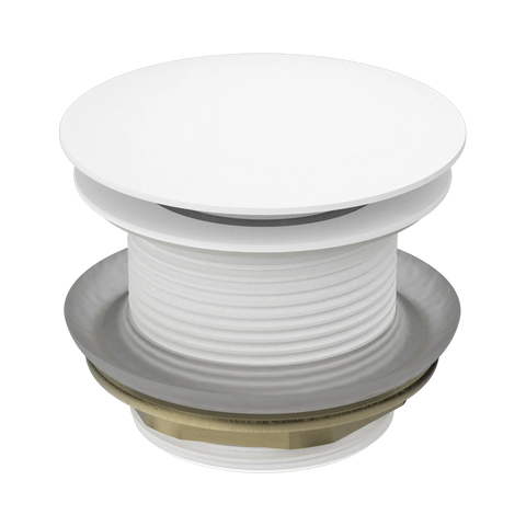 Nero 40mm Bath Pop-Up Plug With Removable Waste No Overflow Matte White