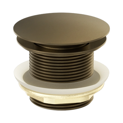 Nero 40mm Bath Pop-Up Plug With Removable Waste No Overflow Tumbled Antique Brass