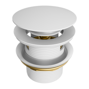 Nero Pop Up Bath Waste 40mm Matte White