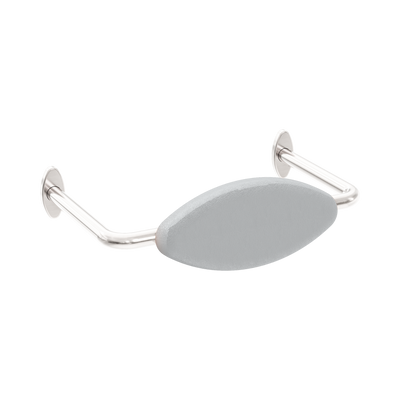 Nero Mecca Care DDA Accessible Toilet Backrest Brushed Nickel