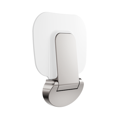 Nero Mecca Care Shower Seat 400mm x 330mm Brushed Nickel