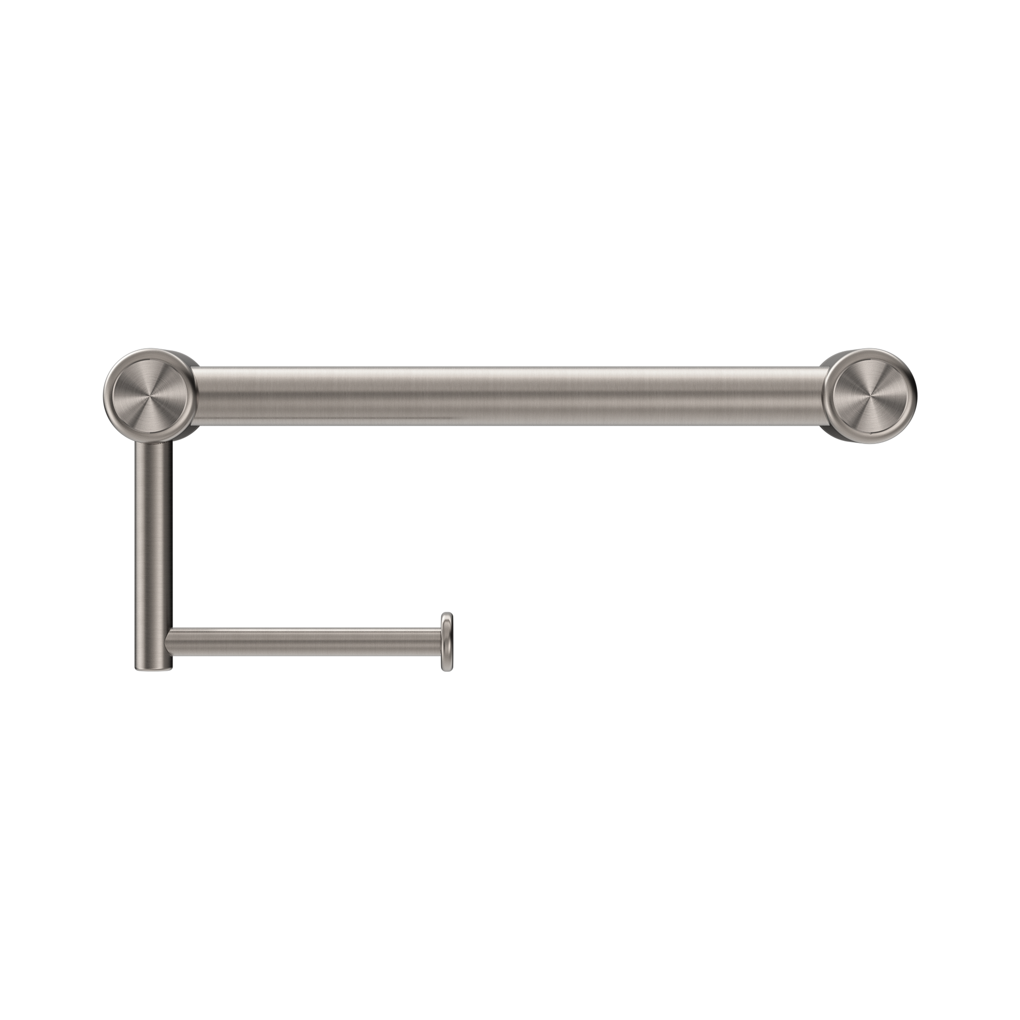 Nero Mecca Care 25mm Toilet Roll Rail 300mm Brushed Nickel