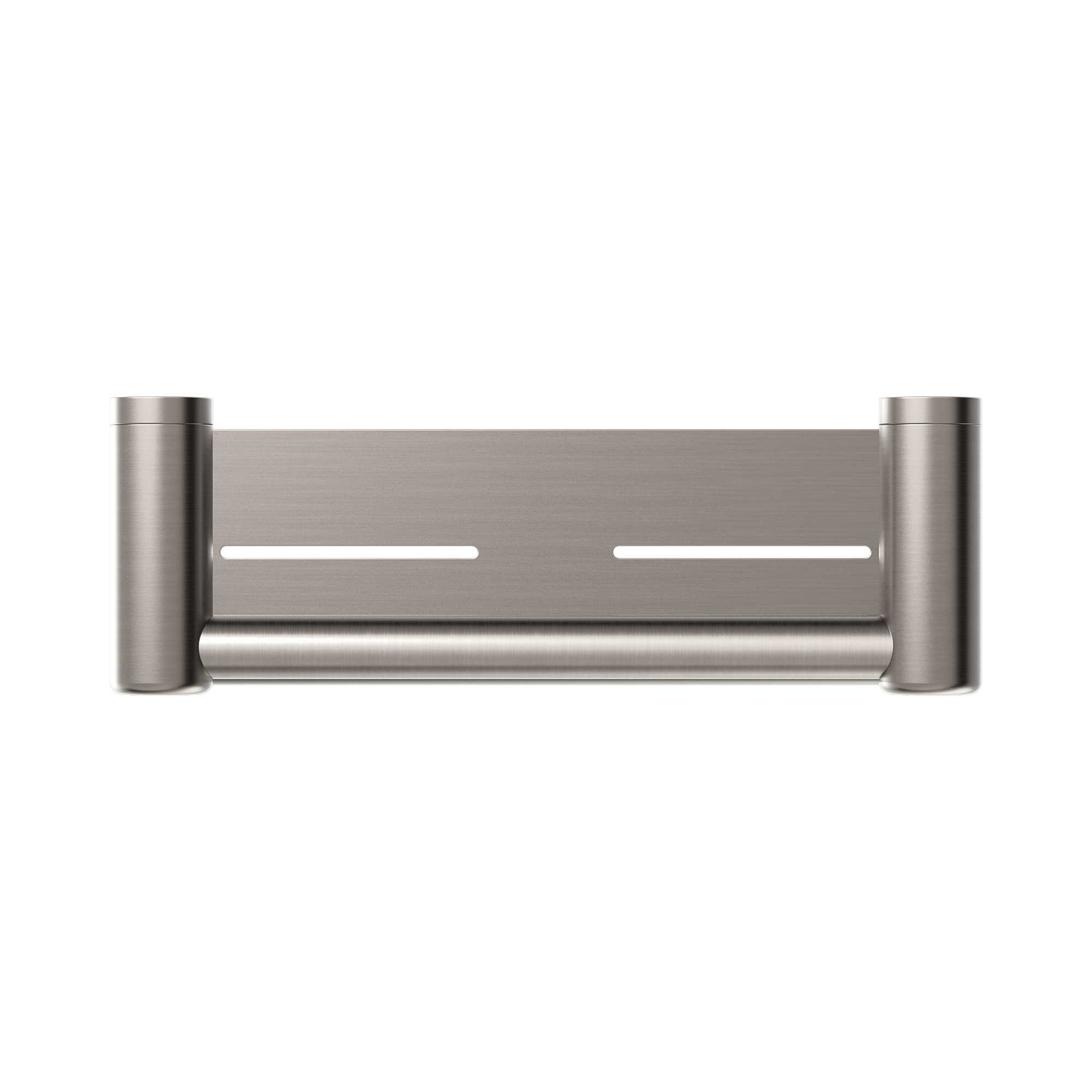 Nero Mecca Care 25mm Grab Rail With Shelf 300mm Brushed Nickel