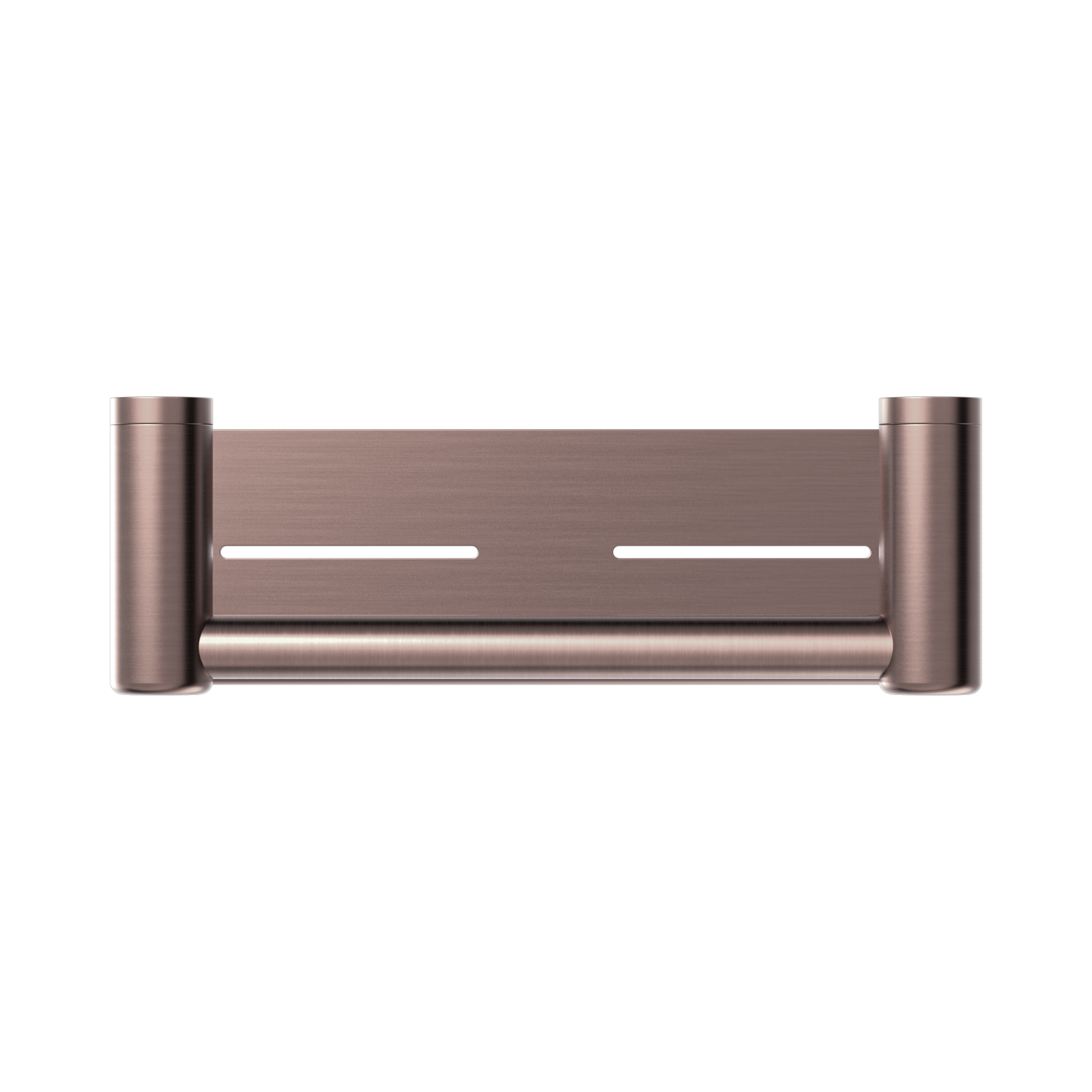 Nero Mecca Care 25mm Grab Rail With Shelf 300mm Brushed Bronze