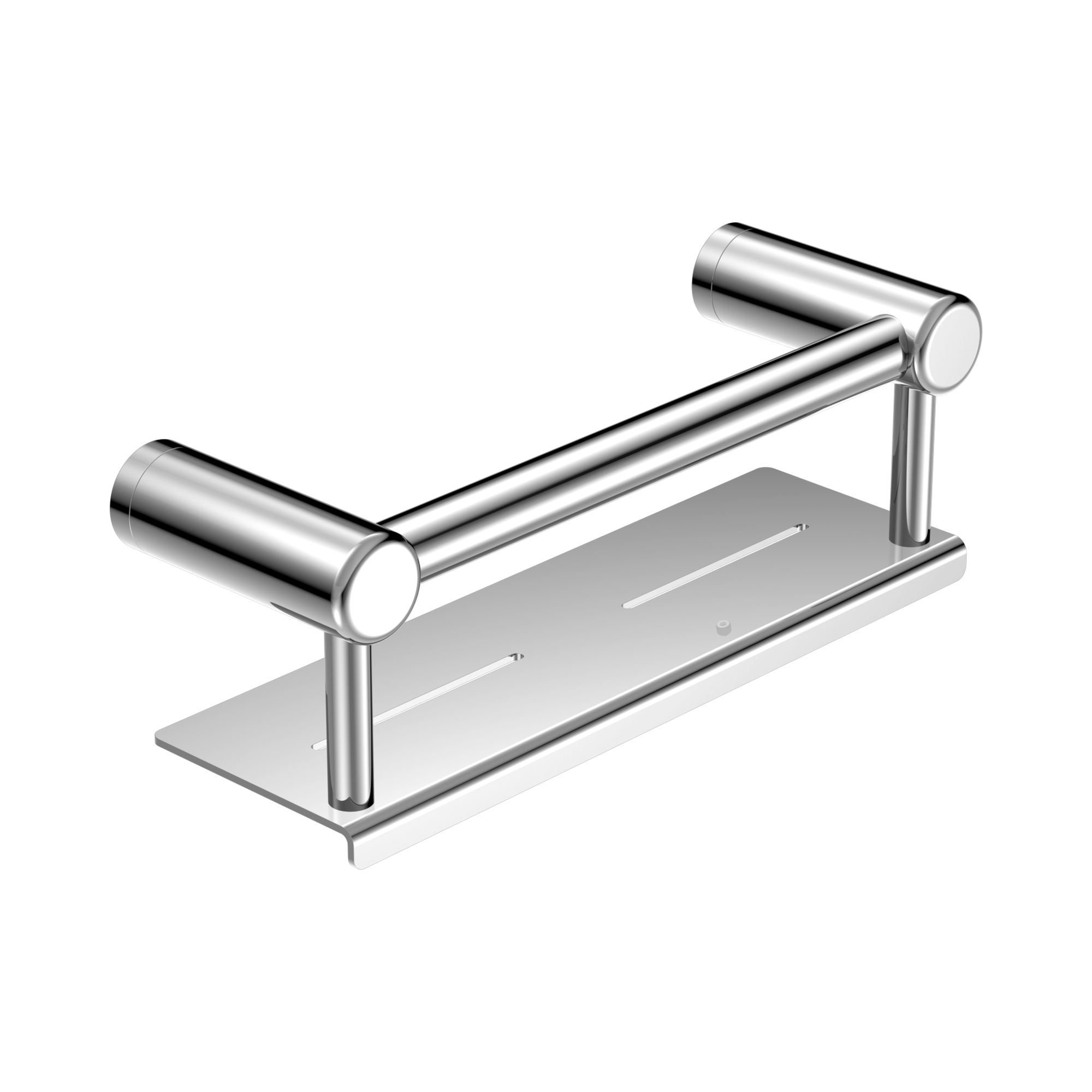 Nero Mecca Care 25mm Grab Rail With Shelf 300mm Chrome