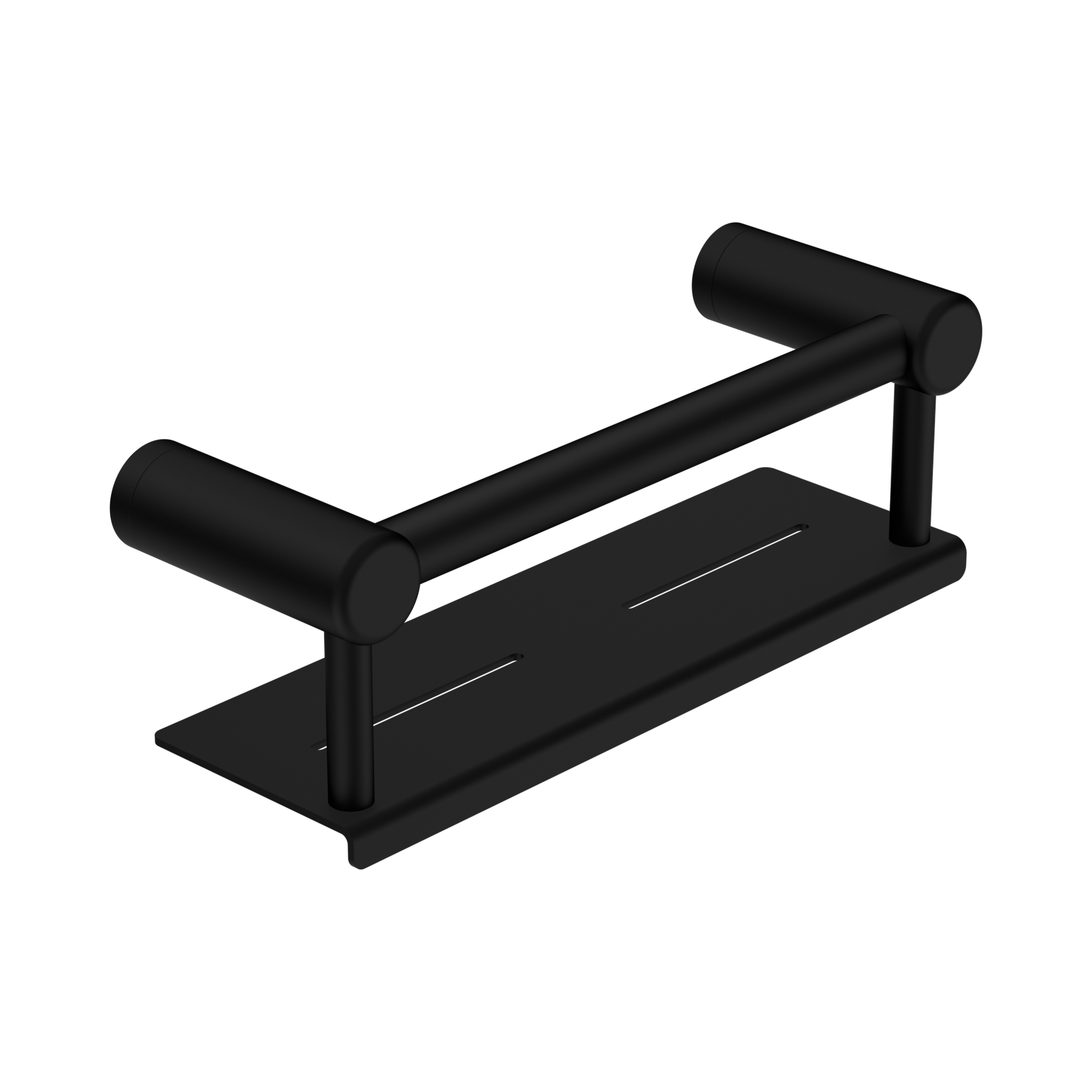 Nero Mecca Care 25mm Grab Rail With Shelf 300mm Matte Black