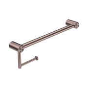 Nero Mecca Care 25mm Toilet Roll Rail 450mm Brushed Bronze