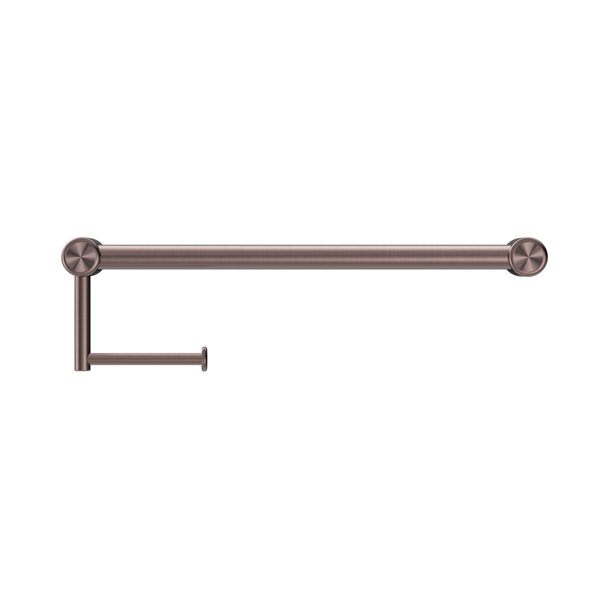 Nero Mecca Care 25mm Toilet Roll Rail 450mm Brushed Bronze