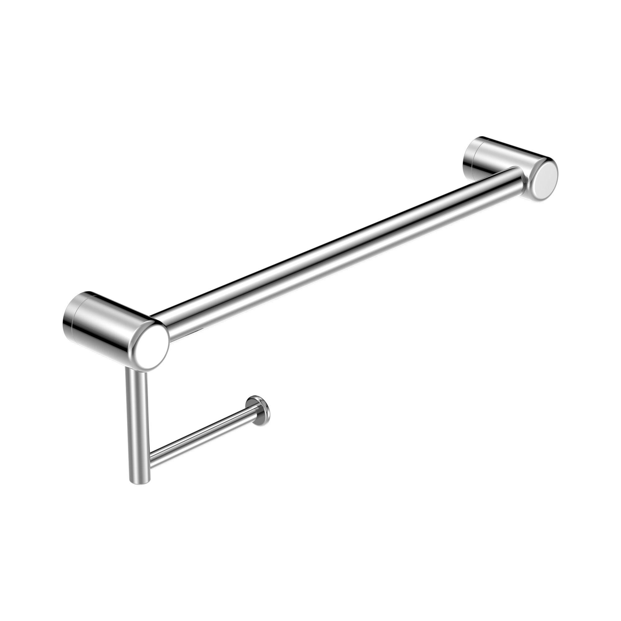 Nero Mecca Care 25mm Toilet Roll Rail 450mm Chrome