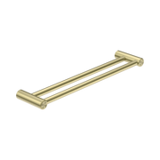 Nero Mecca Care 25mm Double Towel Grab Rail 600mm Brushed Gold
