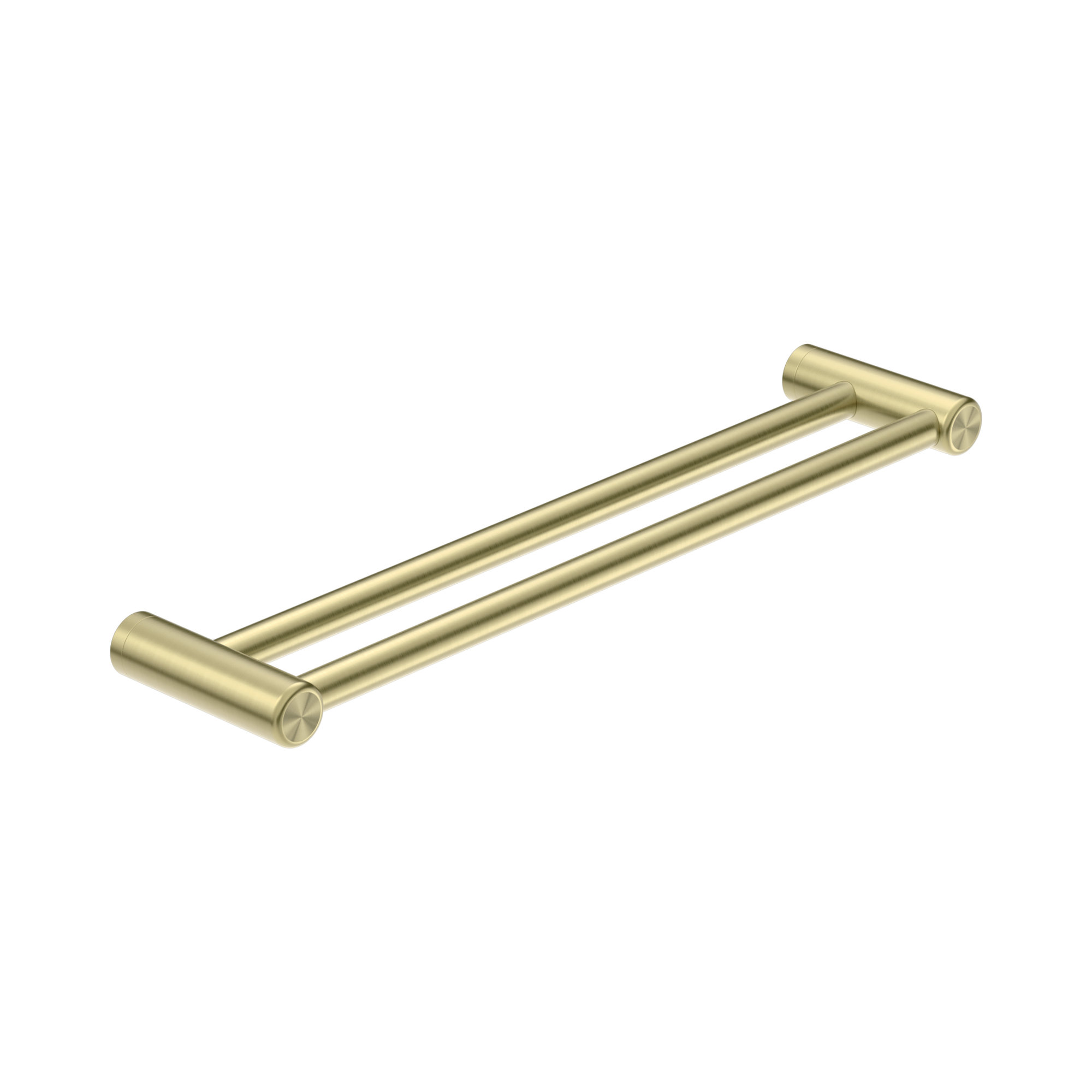 Nero Mecca Care 25mm Double Towel Grab Rail 600mm Brushed Gold