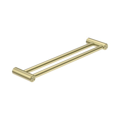 Nero Mecca Care 25mm Double Towel Grab Rail 600mm Brushed Gold
