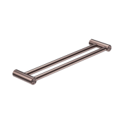 Nero Mecca Care 25mm Double Towel Grab Rail 600mm Brushed Bronze