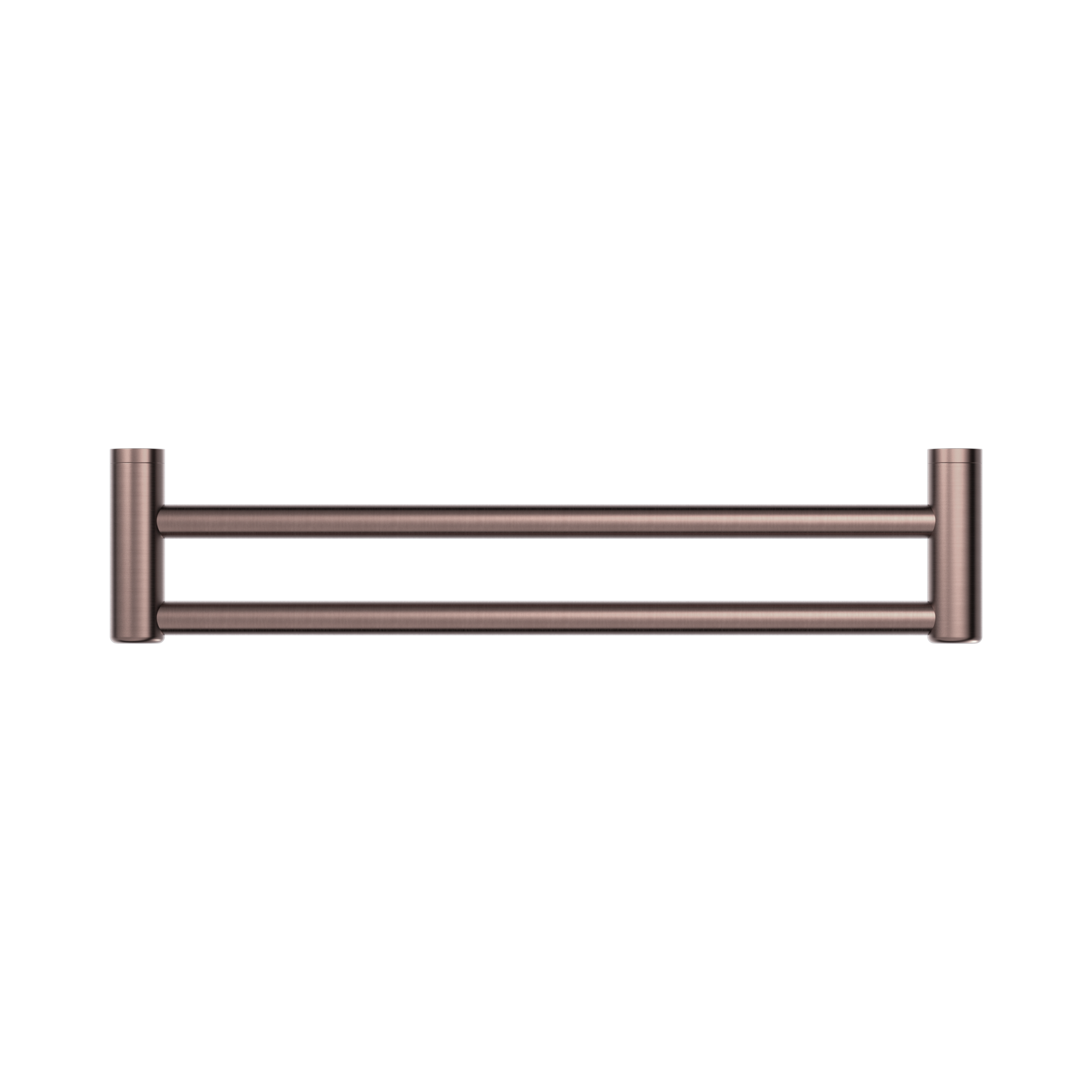 Nero Mecca Care 25mm Double Towel Grab Rail 600mm Brushed Bronze