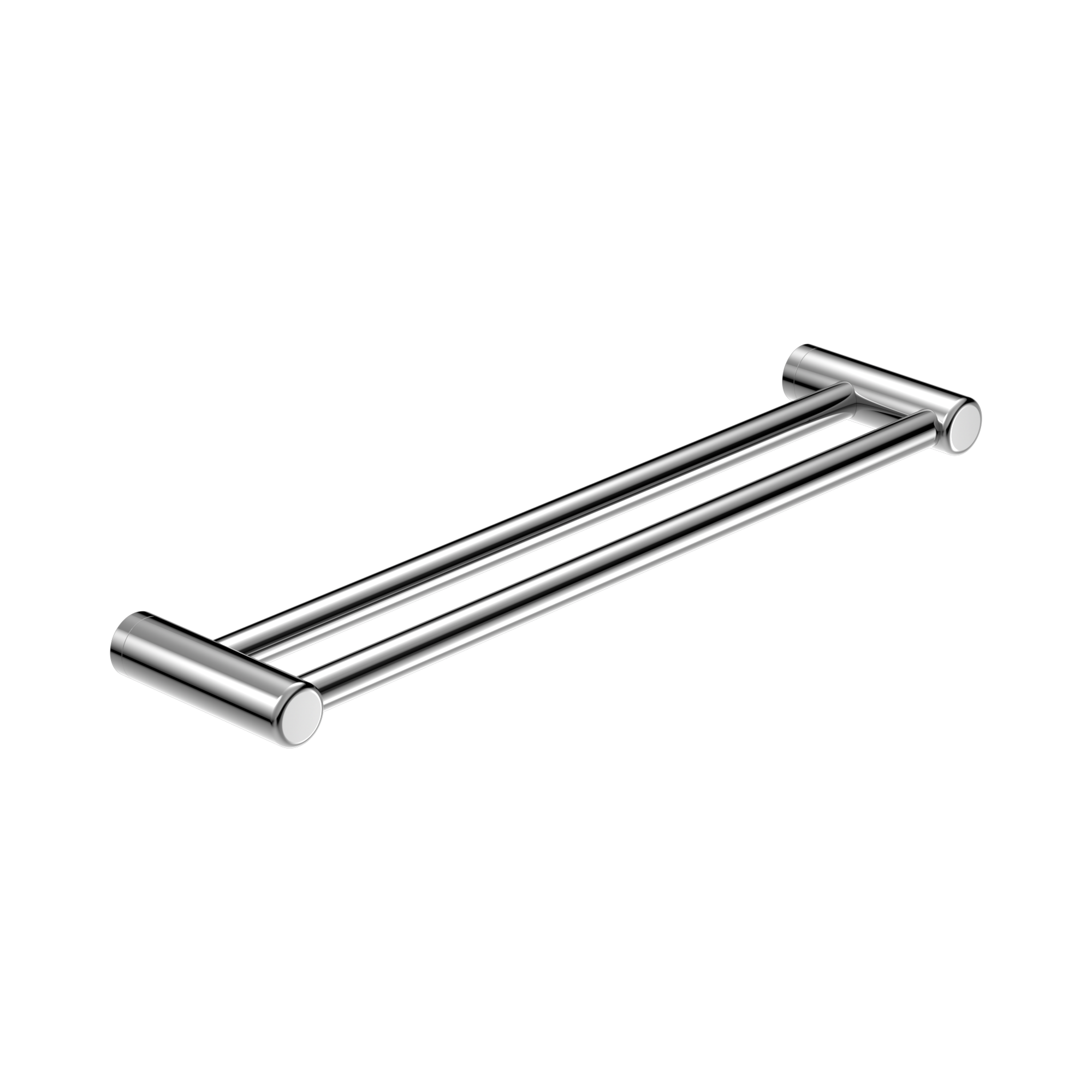 Nero Mecca Care 25mm Double Towel Grab Rail 600mm Chrome