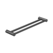 Nero Mecca Care 25mm Double Towel Grab Rail 600mm Gun Metal