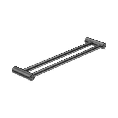 Nero Mecca Care 25mm Double Towel Grab Rail 600mm Gun Metal