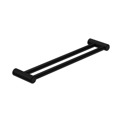 Nero Mecca Care 25mm Double Towel Grab Rail 600mm Matte Black