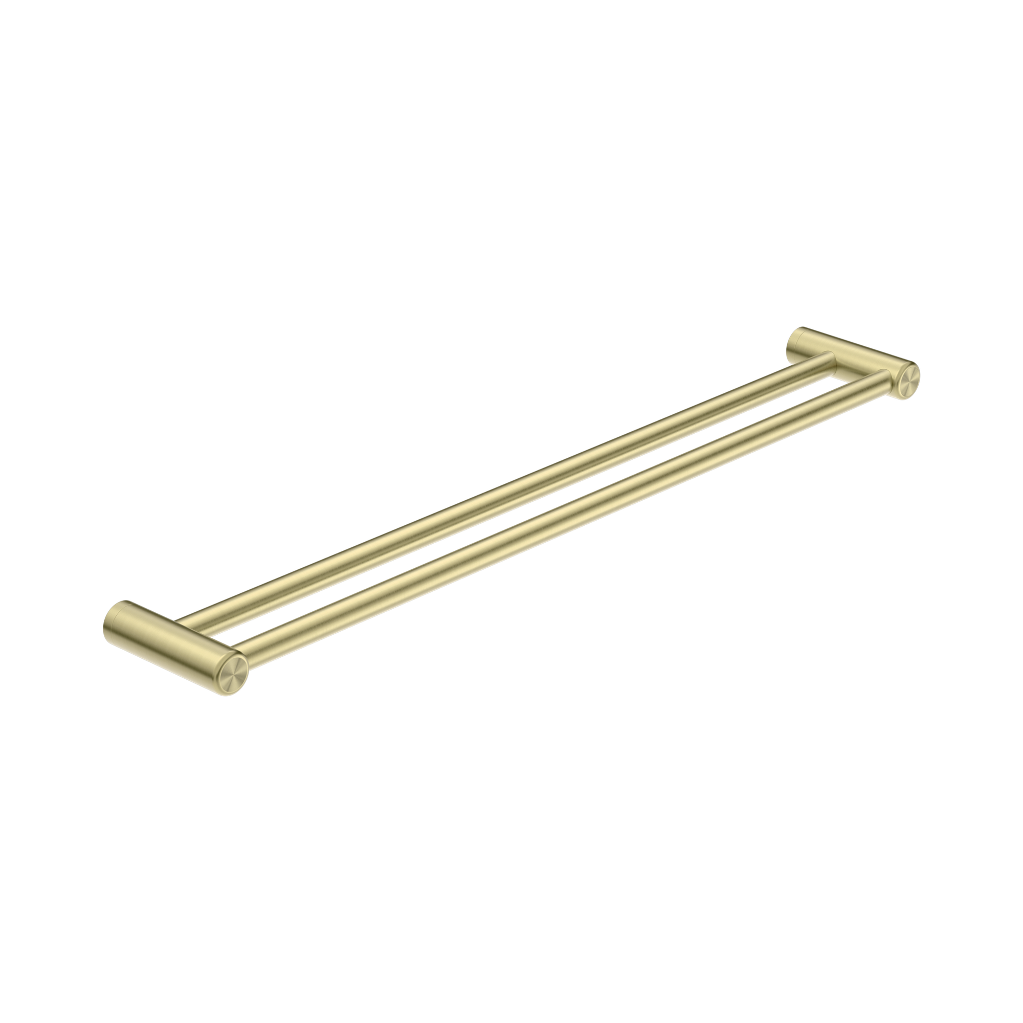 Nero Mecca Care 25mm Double Towel Grab Rail 900mm Brushed Gold